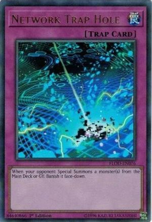 Network Trap Hole (FLOD-EN076) - Flames of Destruction Unlimited Flames of Destruction Yugioh Single  Squirtle Squad Card Shop.