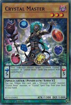 Crystal Master (FLOD-EN092) - Flames of Destruction Unlimited Flames of Destruction Yugioh Single  Squirtle Squad Card Shop.