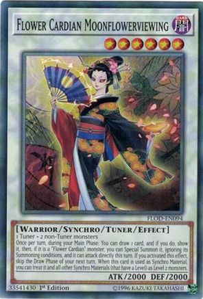 Flower Cardian Moonflowerviewing (FLOD-EN094) - Flames of Destruction 1st Edition Flames of Destruction Yugioh Single  Squirtle Squad Card Shop.
