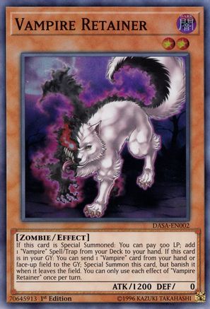 Vampire Retainer (DASA-EN002) - Dark Saviors Unlimited Dark Saviors Yugioh Single  Squirtle Squad Card Shop.