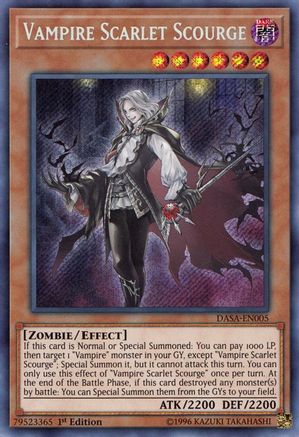 Vampire Scarlet Scourge (DASA-EN005) - Dark Saviors 1st Edition Dark Saviors Yugioh Single  Squirtle Squad Card Shop.