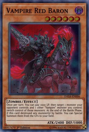Vampire Red Baron (DASA-EN006) - Dark Saviors 1st Edition Dark Saviors Yugioh Single  Squirtle Squad Card Shop.