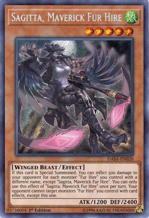 Sagitta, Maverick Fur Hire (DASA-EN020) - Dark Saviors 1st Edition Dark Saviors Yugioh Single  Squirtle Squad Card Shop.