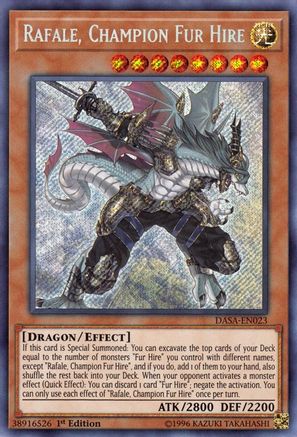 Rafale, Champion Fur Hire (DASA-EN023) - Dark Saviors Unlimited Dark Saviors Yugioh Single  Squirtle Squad Card Shop.