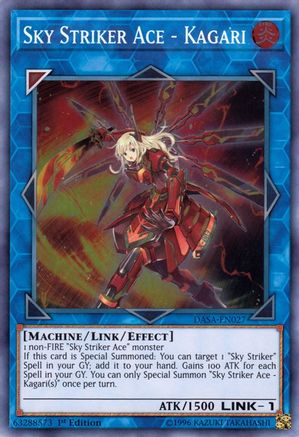 Sky Striker Ace - Kagari (DASA-EN027) - Dark Saviors 1st Edition Dark Saviors Yugioh Single  Squirtle Squad Card Shop.