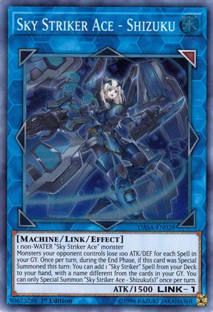 Sky Striker Ace - Shizuku (DASA-EN028) - Dark Saviors 1st Edition Dark Saviors Yugioh Single  Squirtle Squad Card Shop.