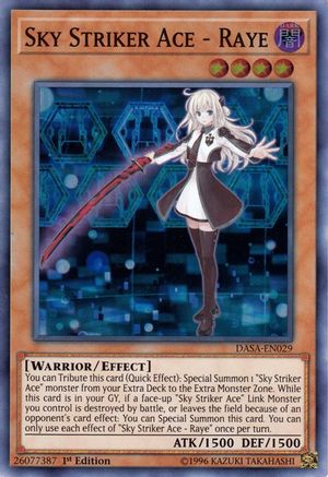 Sky Striker Ace - Raye (DASA-EN029) - Dark Saviors 1st Edition Dark Saviors Yugioh Single  Squirtle Squad Card Shop.