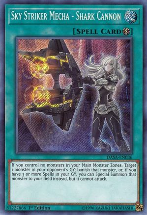 Sky Striker Mecha - Shark Cannon (DASA-EN036) - Dark Saviors 1st Edition Dark Saviors Yugioh Single  Squirtle Squad Card Shop.