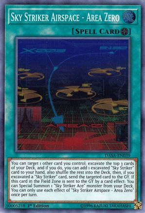 Sky Striker Airspace - Area Zero (DASA-EN039) - Dark Saviors 1st Edition Dark Saviors Yugioh Single  Squirtle Squad Card Shop.