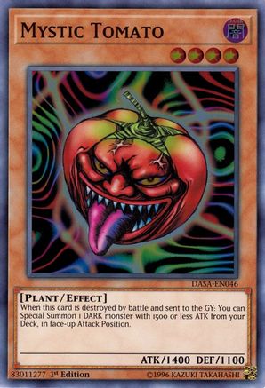 Mystic Tomato (DASA-EN046) - Dark Saviors 1st Edition Dark Saviors Yugioh Single  Squirtle Squad Card Shop.