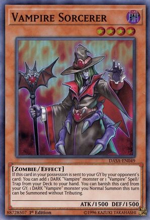 Vampire Sorcerer (DASA-EN049) - Dark Saviors Unlimited Dark Saviors Yugioh Single  Squirtle Squad Card Shop.