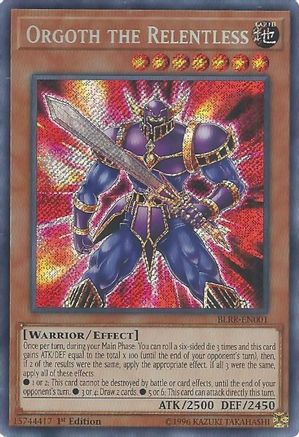 Orgoth the Relentless (BLRR-EN001) - Battles of Legend: Relentless Revenge 1st Edition Battles of Legend: Relentless Revenge Yugioh Single  Squirtle Squad Card Shop.
