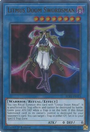Litmus Doom Swordsman (BLRR-EN013) - Battles of Legend: Relentless Revenge 1st Edition Battles of Legend: Relentless Revenge Yugioh Single  Squirtle Squad Card Shop.