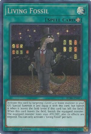 Living Fossil (BLRR-EN015) - Battles of Legend: Relentless Revenge 1st Edition Battles of Legend: Relentless Revenge Yugioh Single  Squirtle Squad Card Shop.