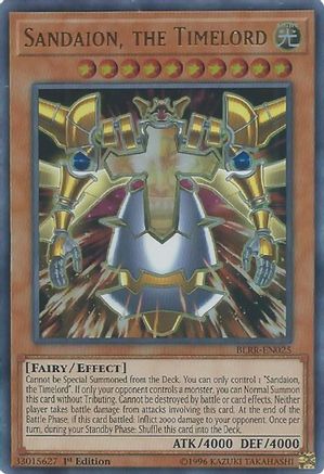 Sandaion, the Timelord (BLRR-EN025) - Battles of Legend: Relentless Revenge 1st Edition Battles of Legend: Relentless Revenge Yugioh Single  Squirtle Squad Card Shop.