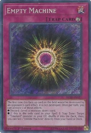 Empty Machine (BLRR-EN027) - Battles of Legend: Relentless Revenge 1st Edition Battles of Legend: Relentless Revenge Yugioh Single  Squirtle Squad Card Shop.