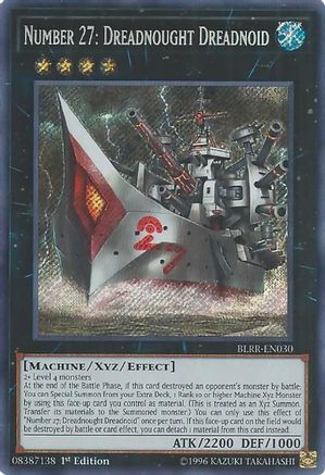Number 27: Dreadnought Dreadnoid (BLRR-EN030) - Battles of Legend: Relentless Revenge 1st Edition Battles of Legend: Relentless Revenge Yugioh Single  Squirtle Squad Card Shop.