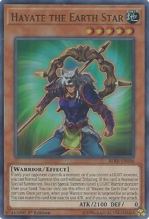 Hayate the Earth Star (BLRR-EN036) - Battles of Legend: Relentless Revenge 1st Edition Battles of Legend: Relentless Revenge Yugioh Single  Squirtle Squad Card Shop.