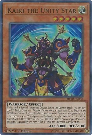 Kaiki the Unity Star (BLRR-EN038) - Battles of Legend: Relentless Revenge 1st Edition Battles of Legend: Relentless Revenge Yugioh Single  Squirtle Squad Card Shop.