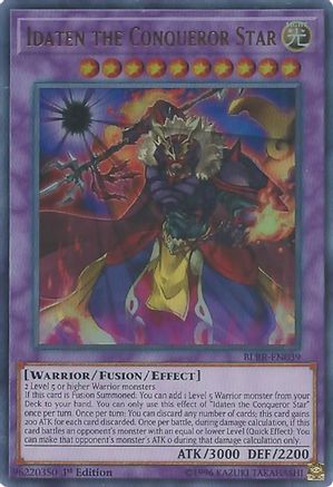 Idaten the Conqueror Star (BLRR-EN039) - Battles of Legend: Relentless Revenge 1st Edition Battles of Legend: Relentless Revenge Yugioh Single  Squirtle Squad Card Shop.