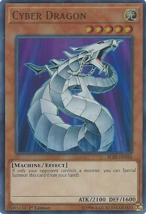 Cyber Dragon (BLRR-EN048) - Battles of Legend: Relentless Revenge 1st Edition Battles of Legend: Relentless Revenge Yugioh Single  Squirtle Squad Card Shop.