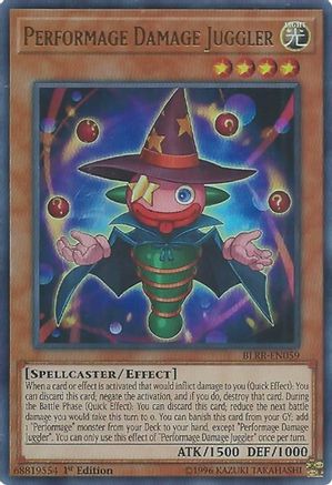 Performage Damage Juggler (BLRR-EN059) - Battles of Legend: Relentless Revenge 1st Edition Battles of Legend: Relentless Revenge Yugioh Single  Squirtle Squad Card Shop.