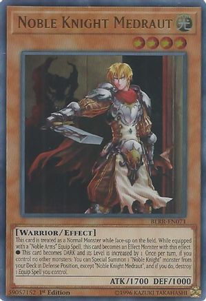 Noble Knight Medraut (BLRR-EN071) - Battles of Legend: Relentless Revenge 1st Edition Battles of Legend: Relentless Revenge Yugioh Single  Squirtle Squad Card Shop.