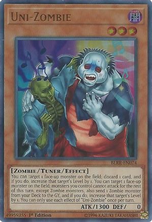 Uni-Zombie (BLRR-EN074) - Battles of Legend: Relentless Revenge 1st Edition Battles of Legend: Relentless Revenge Yugioh Single  Squirtle Squad Card Shop.