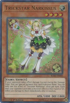 Trickstar Narkissus (BLRR-EN080) - Battles of Legend: Relentless Revenge 1st Edition Battles of Legend: Relentless Revenge Yugioh Single  Squirtle Squad Card Shop.