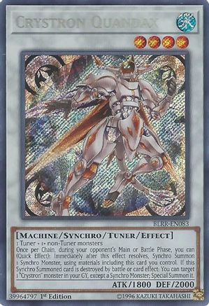 Crystron Quandax (BLRR-EN083) - Battles of Legend: Relentless Revenge 1st Edition Battles of Legend: Relentless Revenge Yugioh Single  Squirtle Squad Card Shop.