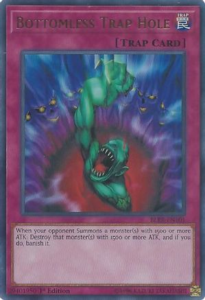 Bottomless Trap Hole (BLRR-EN101) - Battles of Legend: Relentless Revenge 1st Edition Battles of Legend: Relentless Revenge Yugioh Single  Squirtle Squad Card Shop.
