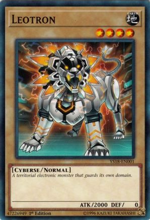 Leotron (YS18-EN001) - Starter Deck: Codebreaker 1st Edition Starter Deck: Codebreaker Yugioh Single  Squirtle Squad Card Shop.