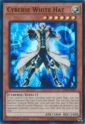 Cyberse White Hat (YS18-EN004) - Starter Deck: Codebreaker 1st Edition Starter Deck: Codebreaker Yugioh Single  Squirtle Squad Card Shop.