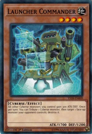 Launcher Commander (YS18-EN009) - Starter Deck: Codebreaker 1st Edition Starter Deck: Codebreaker Yugioh Single  Squirtle Squad Card Shop.
