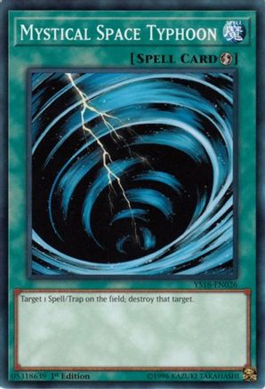 Mystical Space Typhoon (YS18-EN026) - Starter Deck: Codebreaker 1st Edition Starter Deck: Codebreaker Yugioh Single  Squirtle Squad Card Shop.