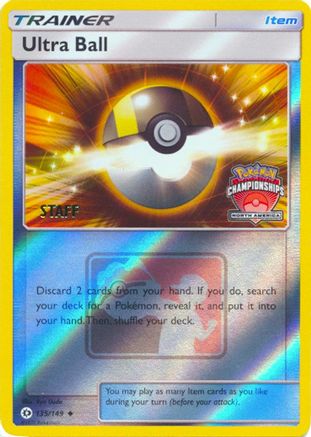 Ultra Ball - 135/149 (North America Championships) [Staff]/149  - Reverse Holofoil League & Championship Cards - Promo League & Championship Cards Pokemon Single  Squirtle Squad Card Shop.