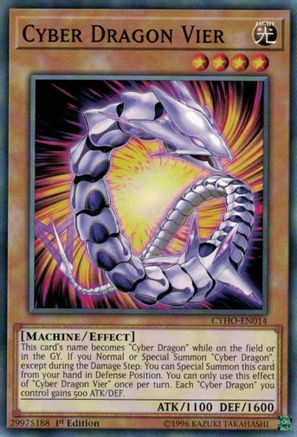 Cyber Dragon Vier (CYHO-EN014) - Cybernetic Horizon 1st Edition Cybernetic Horizon Yugioh Single  Squirtle Squad Card Shop.
