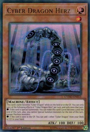 Cyber Dragon Herz (CYHO-EN015) - Cybernetic Horizon 1st Edition Cybernetic Horizon Yugioh Single  Squirtle Squad Card Shop.