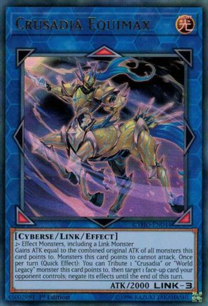 Crusadia Equimax (CYHO-EN044) - Cybernetic Horizon 1st Edition Cybernetic Horizon Yugioh Single  Squirtle Squad Card Shop.