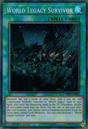 World Legacy Survivor (CYHO-EN060) - Cybernetic Horizon 1st Edition Cybernetic Horizon Yugioh Single  Squirtle Squad Card Shop.