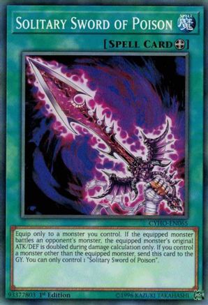 Solitary Sword of Poison (CYHO-EN065) - Cybernetic Horizon 1st Edition Cybernetic Horizon Yugioh Single  Squirtle Squad Card Shop.