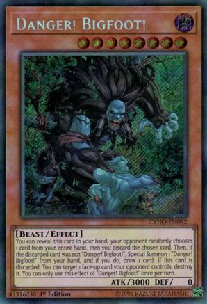 Danger! Bigfoot! (CYHO-EN082) - Cybernetic Horizon Unlimited Cybernetic Horizon Yugioh Single  Squirtle Squad Card Shop.