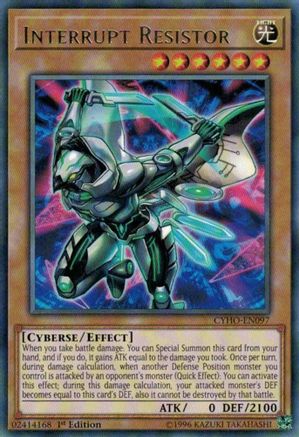 Interrupt Resistor (CYHO-EN097) - Cybernetic Horizon Unlimited Cybernetic Horizon Yugioh Single  Squirtle Squad Card Shop.