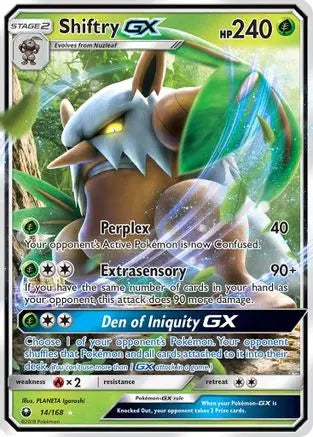 Shiftry GX 014  - Holofoil SM  Celestial Storm - Ultra Rare SM - Celestial Storm Pokemon Single  Squirtle Squad Card Shop.