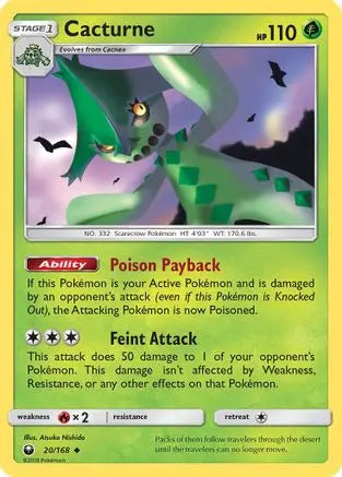 Cacturne  SM  Celestial Storm - Uncommon