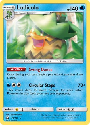 Ludicolo  - Holofoil SM  Celestial Storm - Holo Rare SM - Celestial Storm Pokemon Single  Squirtle Squad Card Shop.