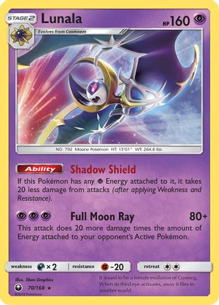 Lunala  - Reverse Holofoil SM  Celestial Storm - Holo Rare SM - Celestial Storm Pokemon Single  Squirtle Squad Card Shop.