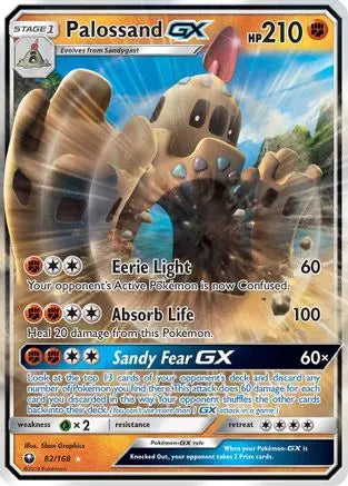 Palossand GX  - Holofoil SM  Celestial Storm - Ultra Rare SM - Celestial Storm Pokemon Single  Squirtle Squad Card Shop.