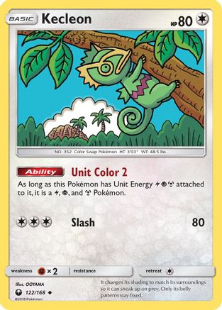 Kecleon/168  SM  Celestial Storm - Uncommon SM - Celestial Storm Pokemon Single  Squirtle Squad Card Shop.