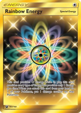 Rainbow Energy (Secret)  - Holofoil SM  Celestial Storm - Secret Rare SM - Celestial Storm Pokemon Single  Squirtle Squad Card Shop.
